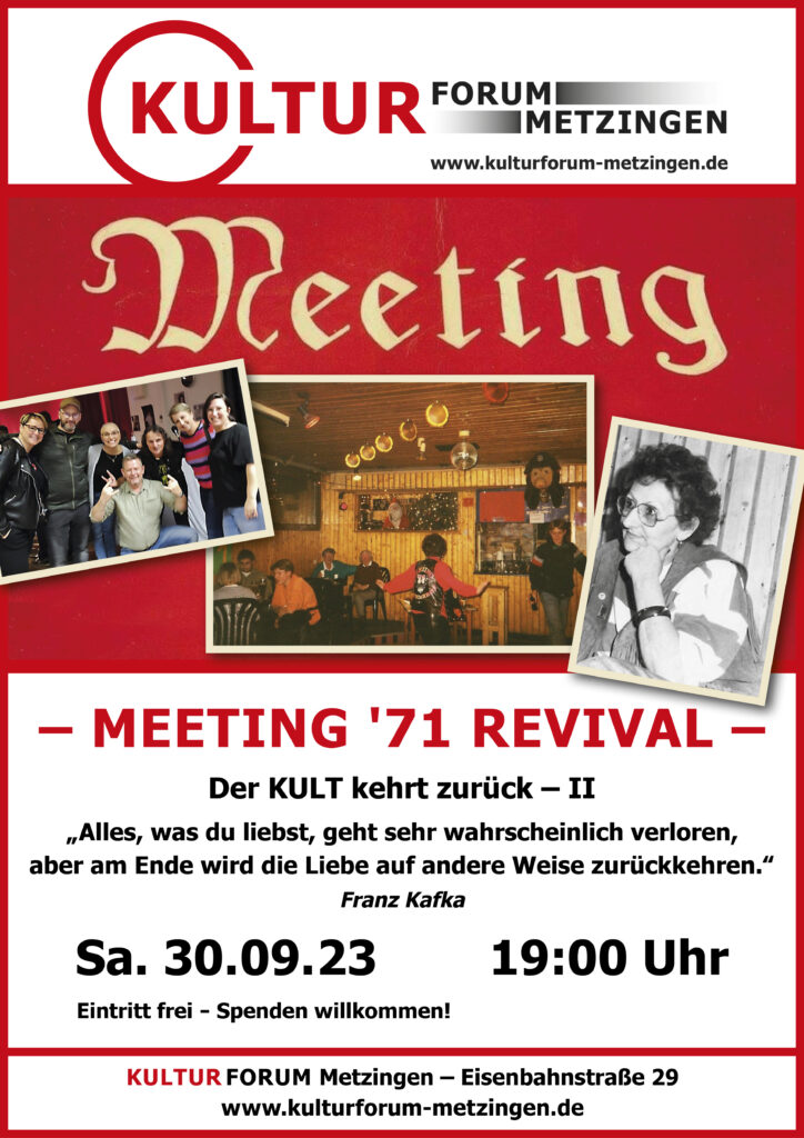 Metzinger "Meeting71" Revival