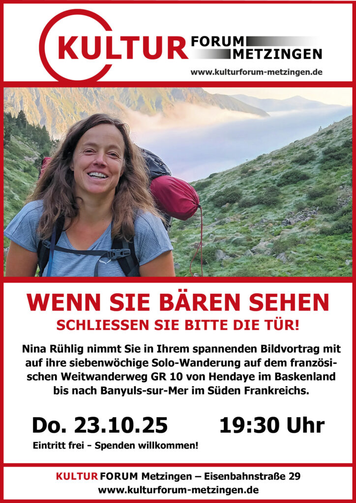 Wenn Sie den Bären sehen, schließen Sie bitte die Tür